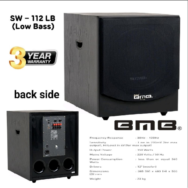 SUBWOOFER AKTIF BMB SW112LB ORIGINAL SPEAKER ACTIVE SW 112 LB 12 INCH