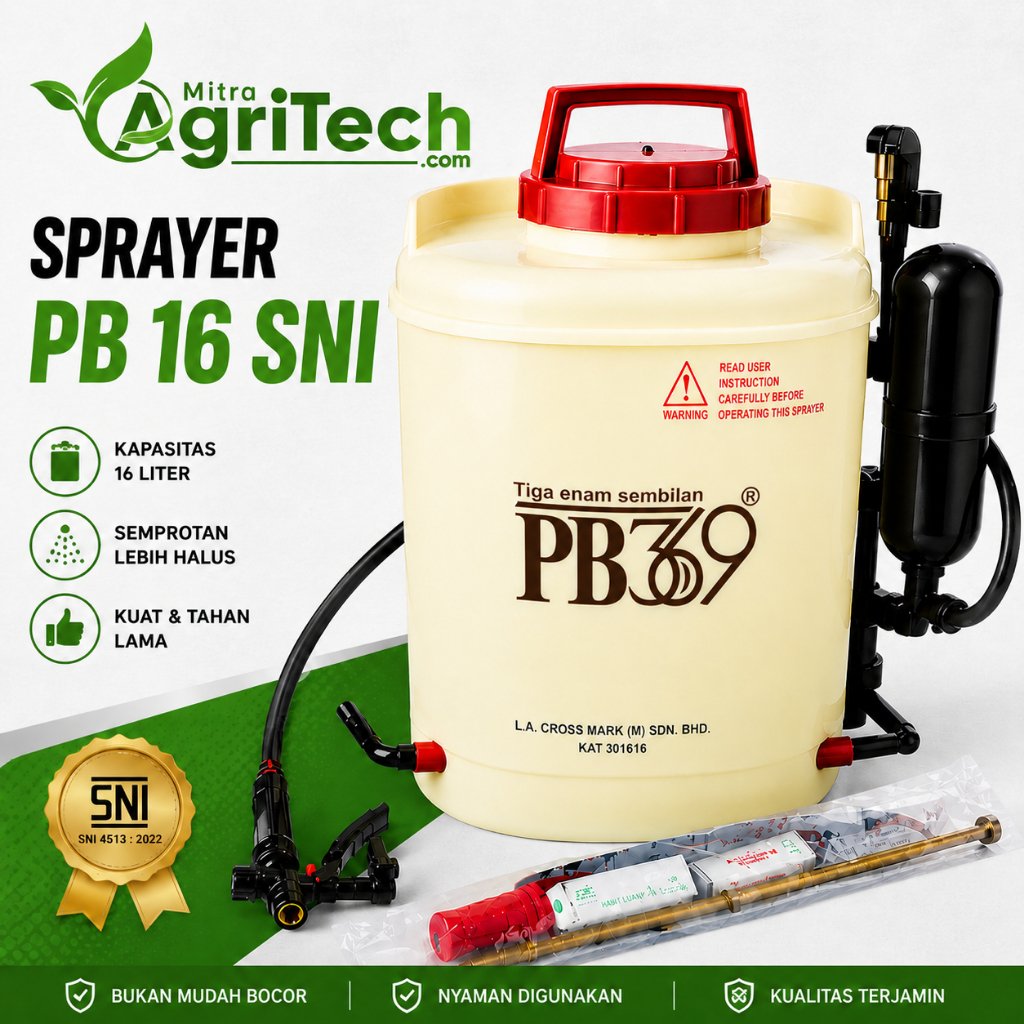SPRAYER PB16 PB369 MALAYSIA SNI RESMI IMPORTIR INDONESIA PB-16 PB 16 TANGKI SEMPROT SEMPROTAN