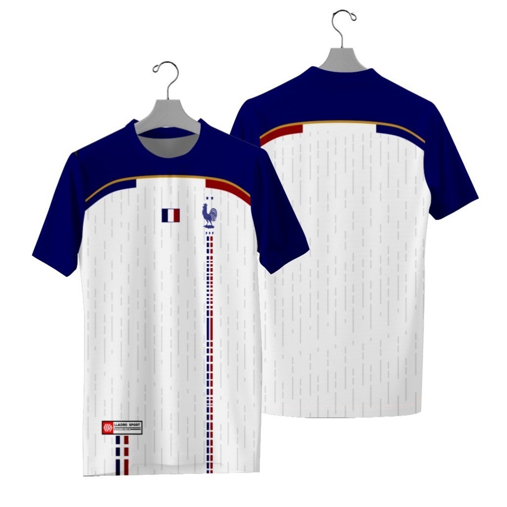 [ BARU ] Jersey Euro Fantasi Jersey Prancis 24/Jersey Prancis/Kaos Bola Prancis Full Printing