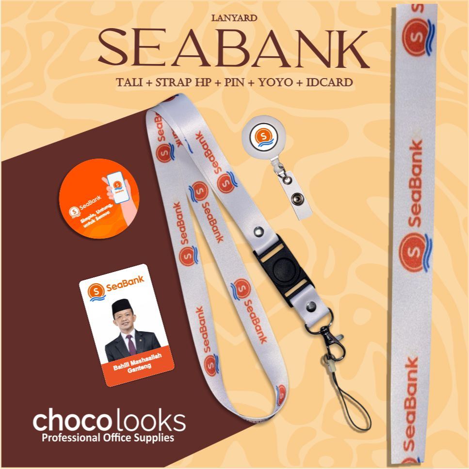 Tali IDcard Seabank | Lanyard SEABANK [ READY STOCK ]