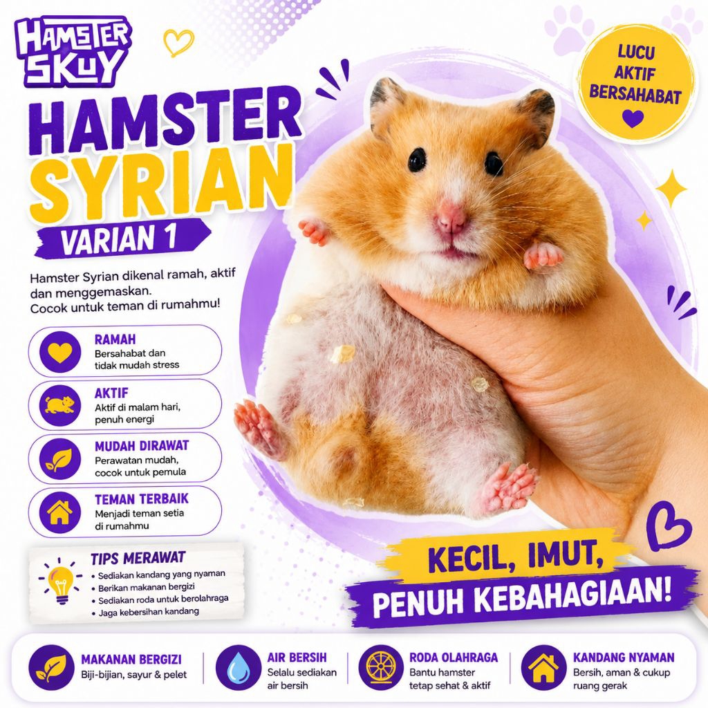 HAMSTER SYRIAN INDUKAN
