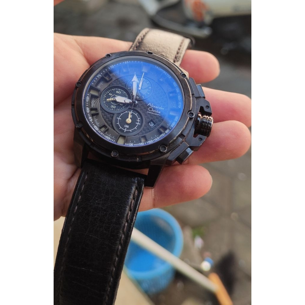 jam tangan original Alexandre Christie pria second bekas preloved