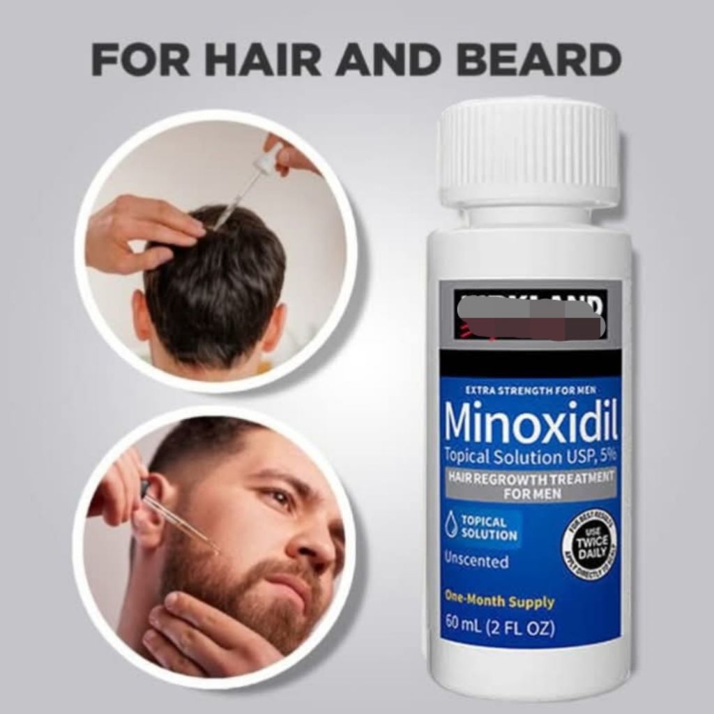 Hair Growth Solution Minoxidil Kirkland 5% 60ml Import Original