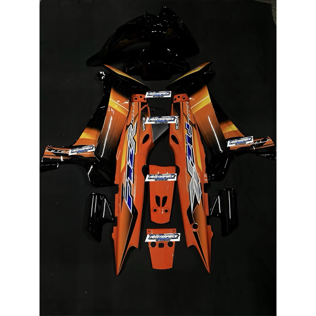 Full Set Body Halus Fiz r F1zr Fizr Full Clutch Hitam Oren 2003 Cover Body Yamaha Fizr Halus