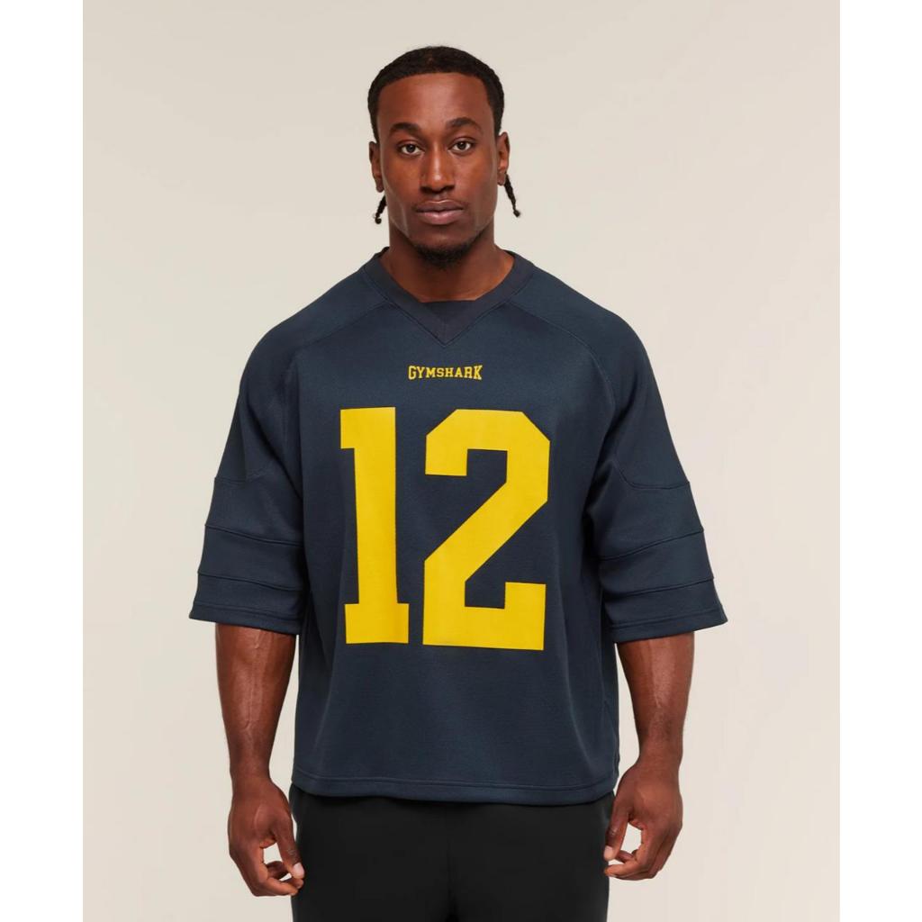 Gymshark American Football Jersey Original | Gymshark Original | Kaos Gymshark Original | Baju Fitne