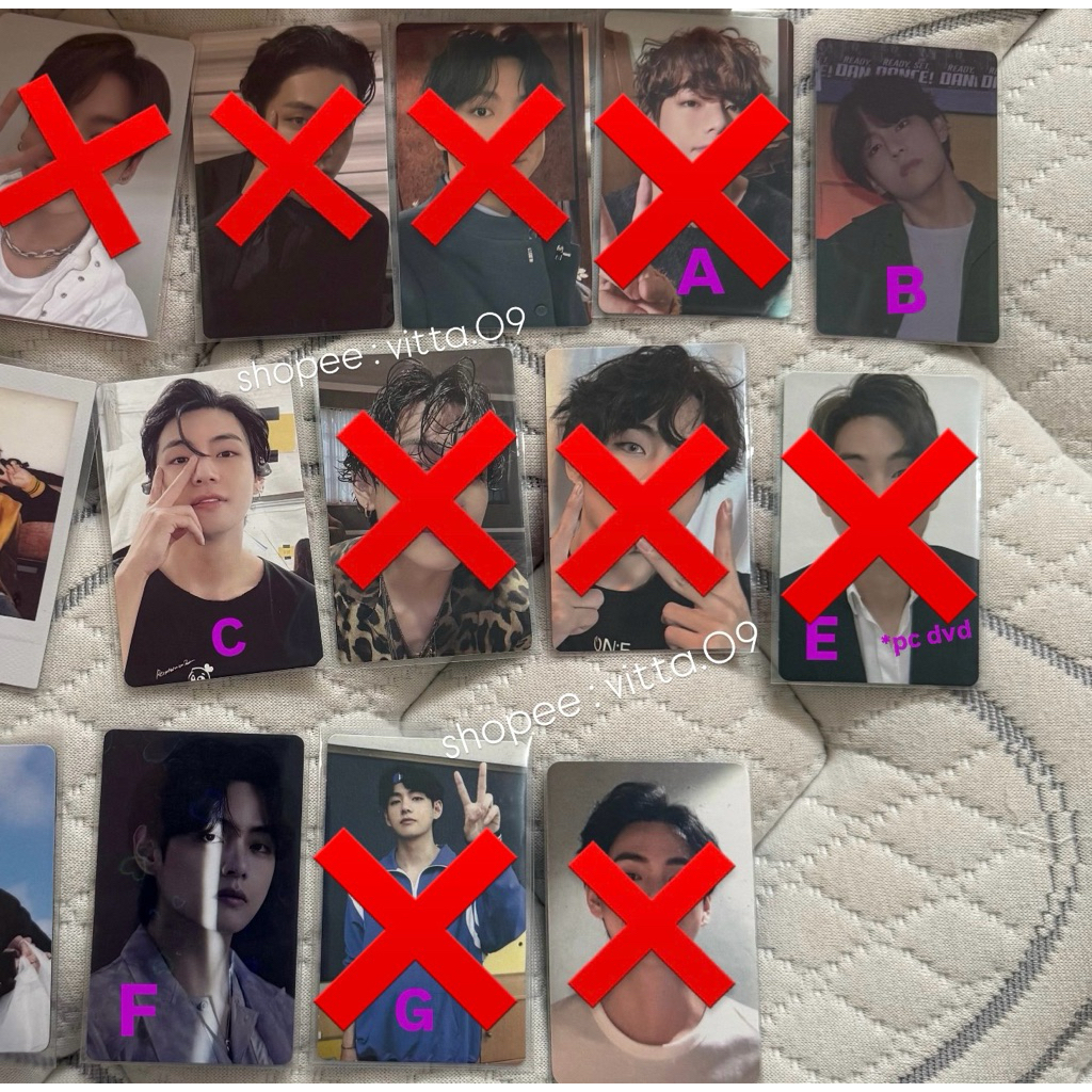 [SIAP KIRIM] PC TAEHYUNG BTS DECOKIT PTD TARGET MOTS DVD MEMO PROOF OURSELF