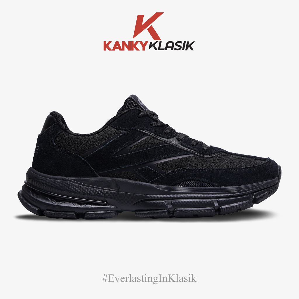 Kanky Klasik Roadstar Sepatu Sneakers Casual Pria Klasik Modern - Kanky Klasik Roadstar Hitam Krem -
