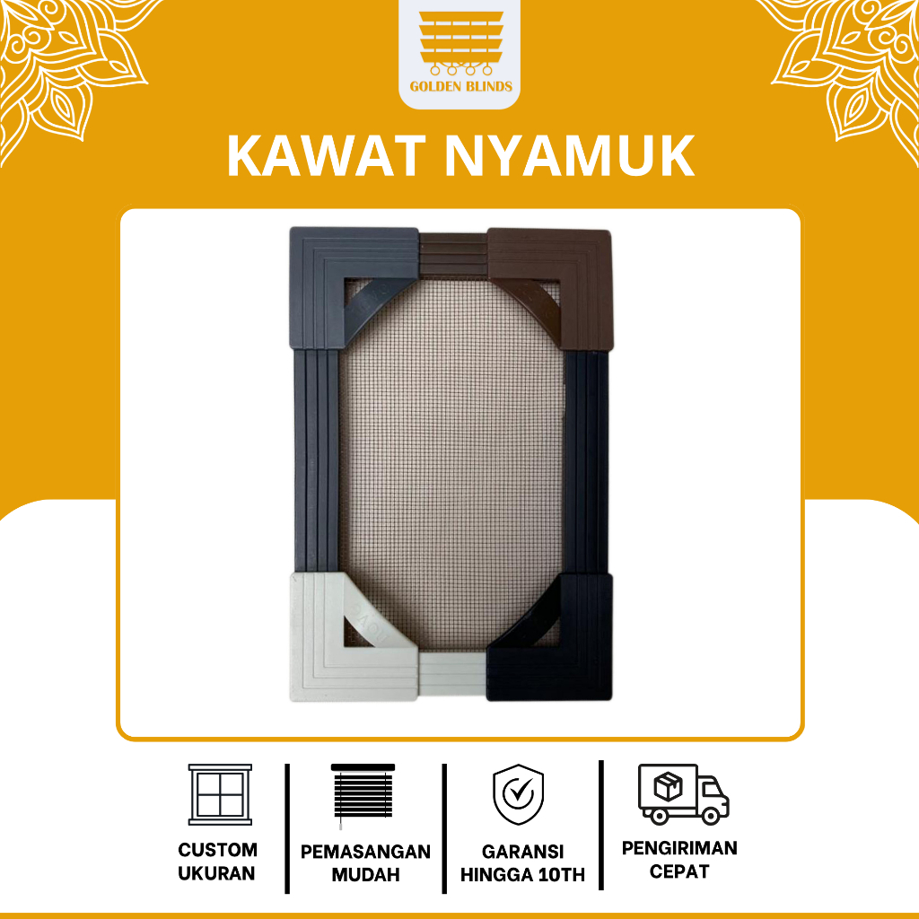 Kawat Nyamuk Magnet Fiber Magnetic Insect Screen - Ukuran Custom - Kawat Nyamuk Magnet