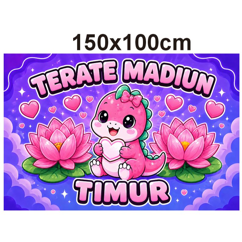 bendera SH Terate 150x100cm bisa custom tulisan