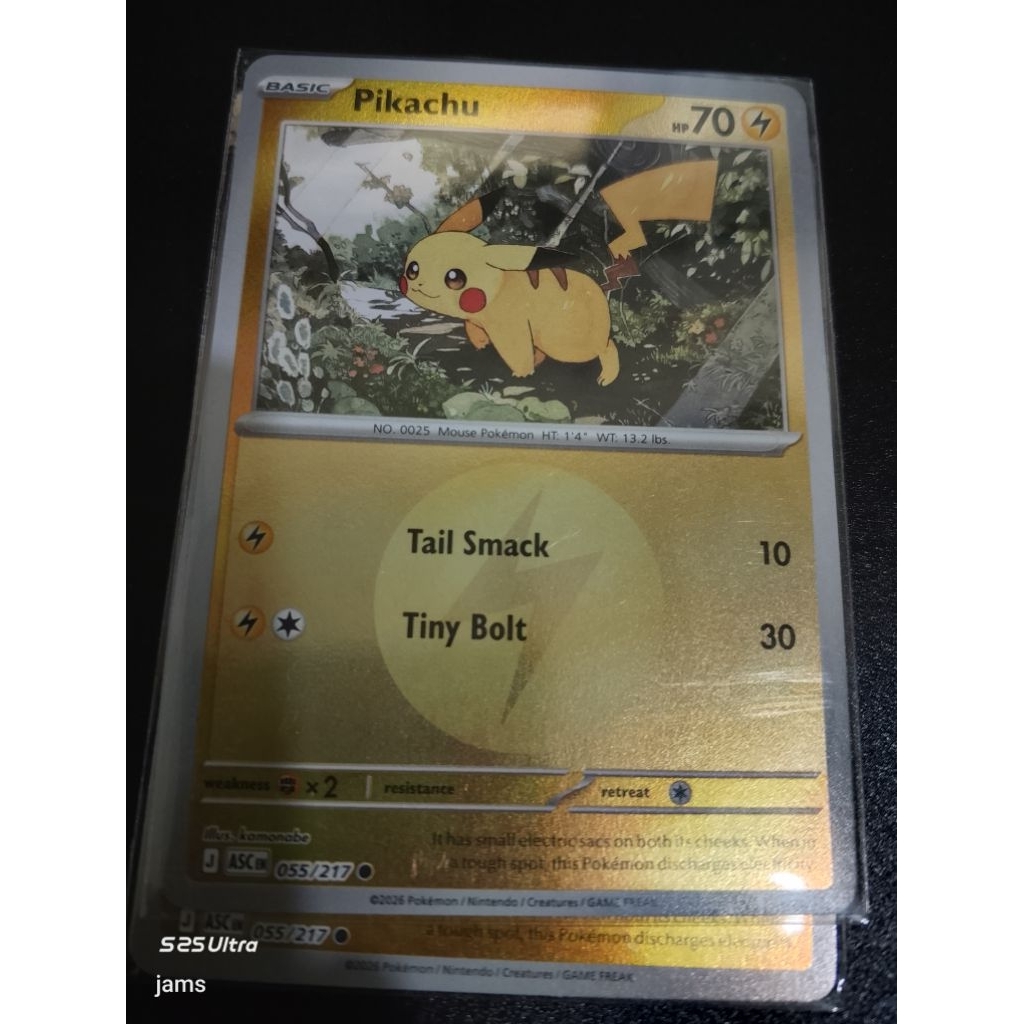 Pokemon Pikachu energy ball holo en