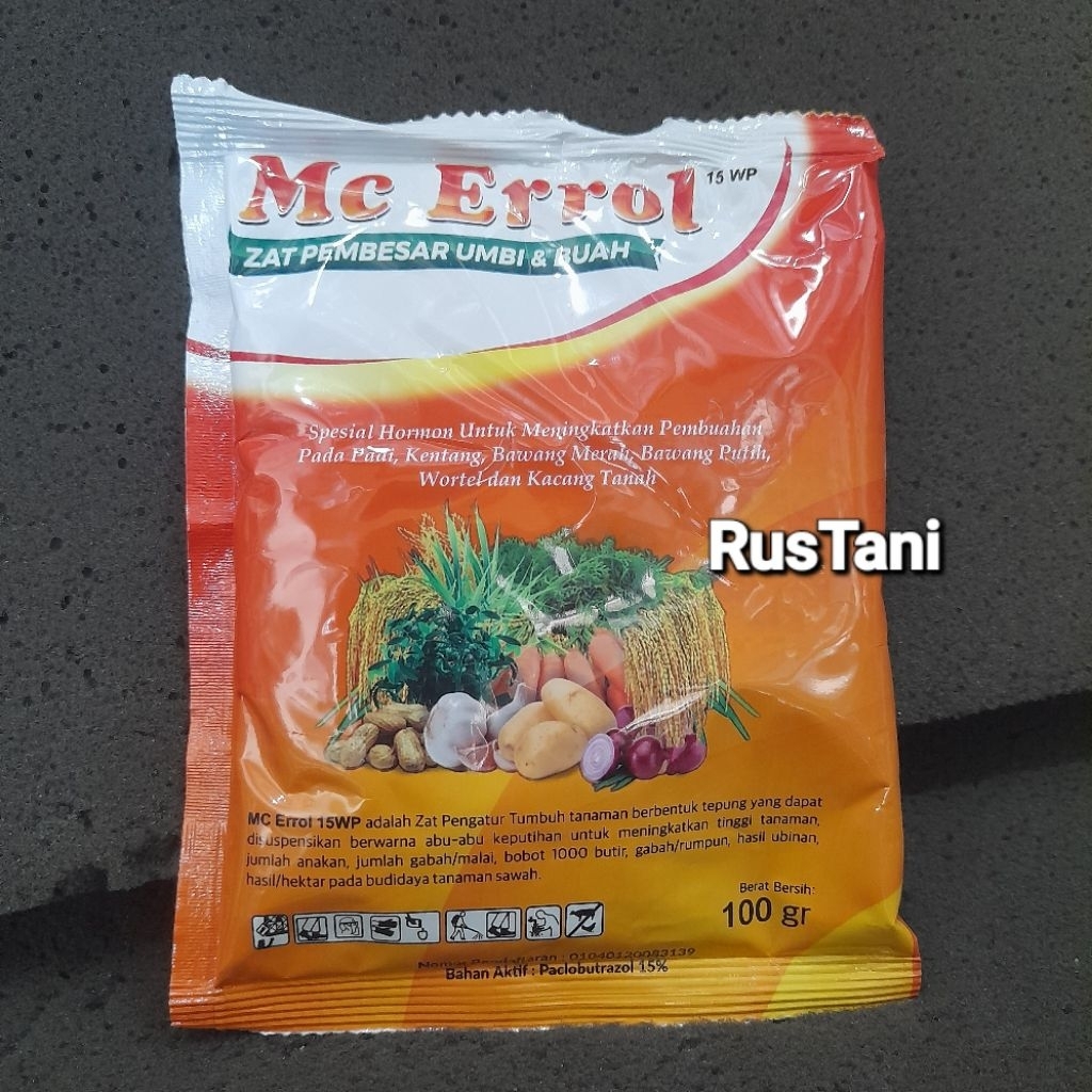 Mc Errol 100g - Paclobutrazol 15% untuk Meningkatkan Pembuahan Tanaman
