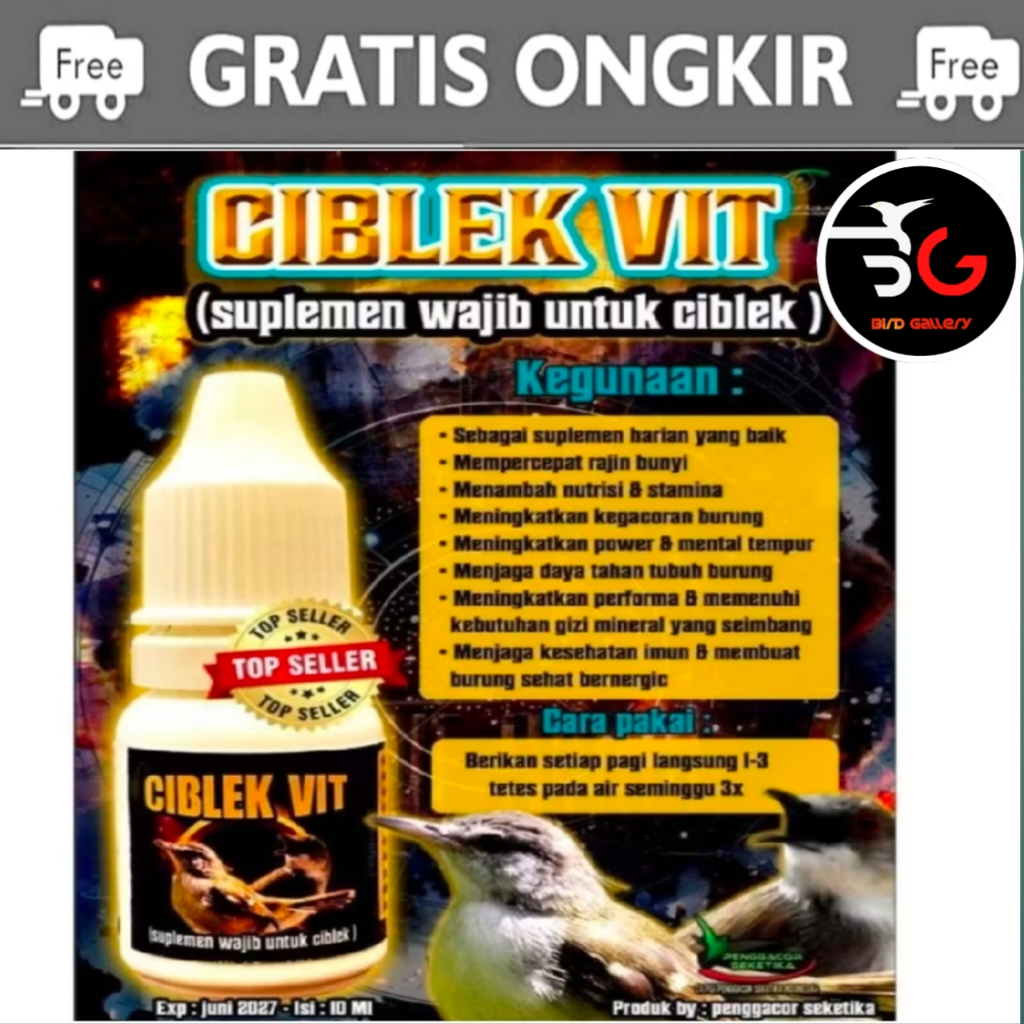 CIBLEK VIT  VITAMIN PENGGACOR BURUNG CIBLEK