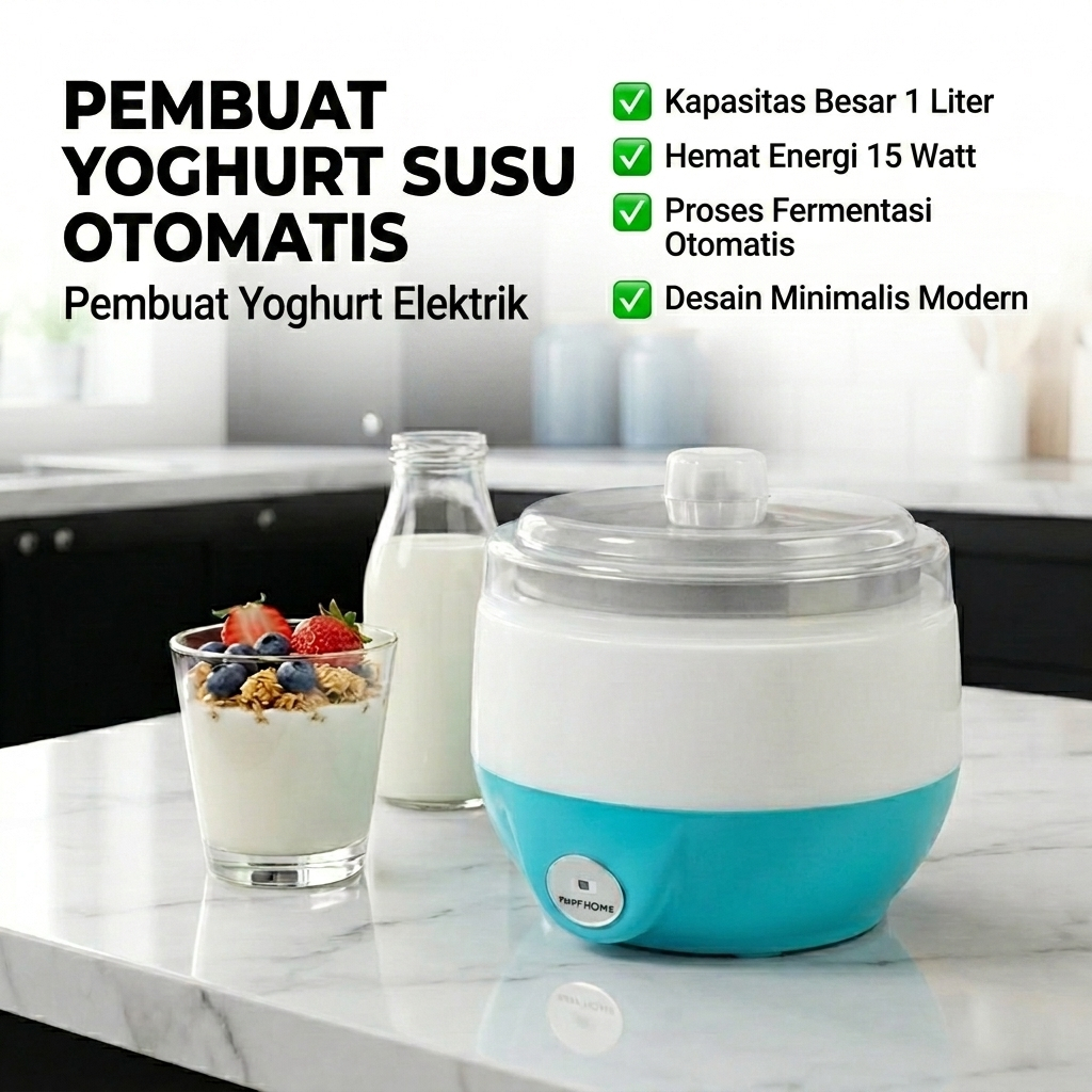 Alat Pembuat Yogurt Susu Otomatis  Mesin Yogurt Maker Elektrik