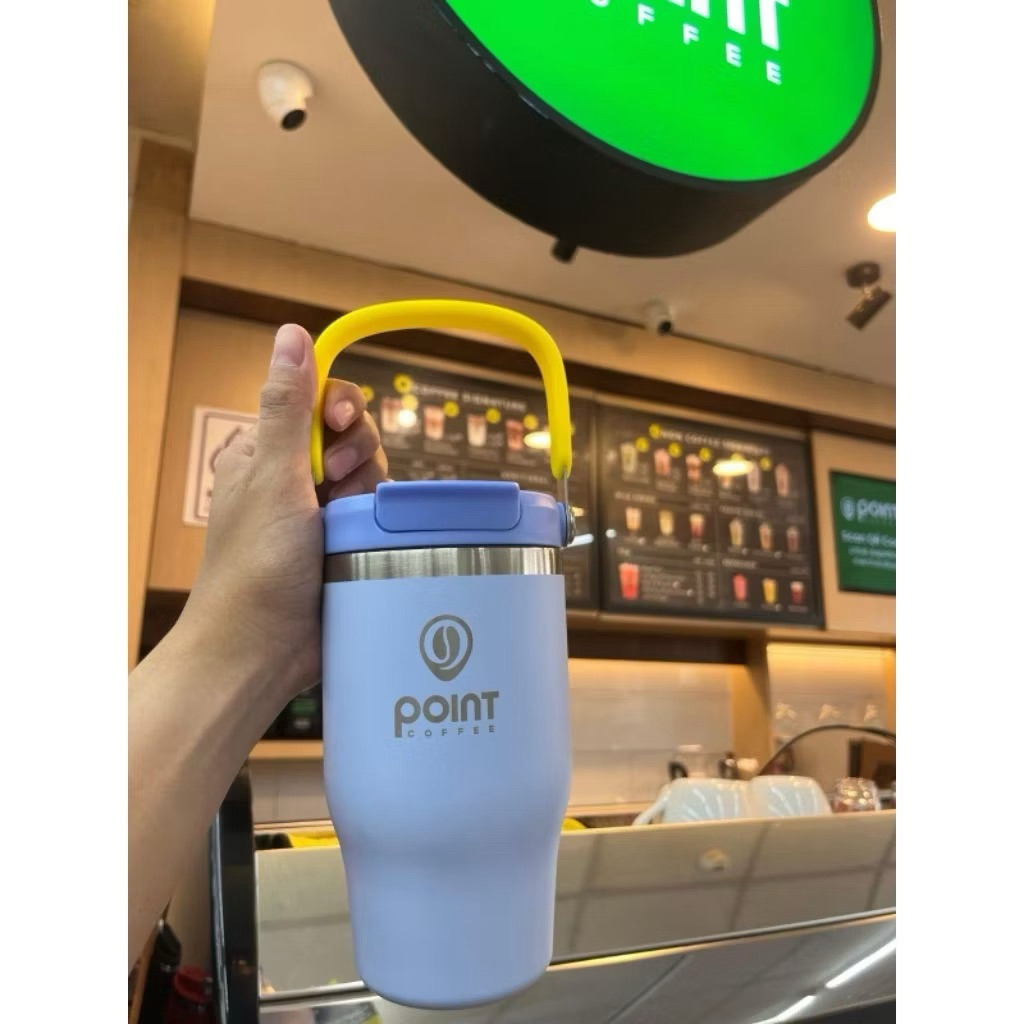 ORIGINAL  Tumbler Premium Point Coffee - Botol Minum Aesthetic Anti Tumpah