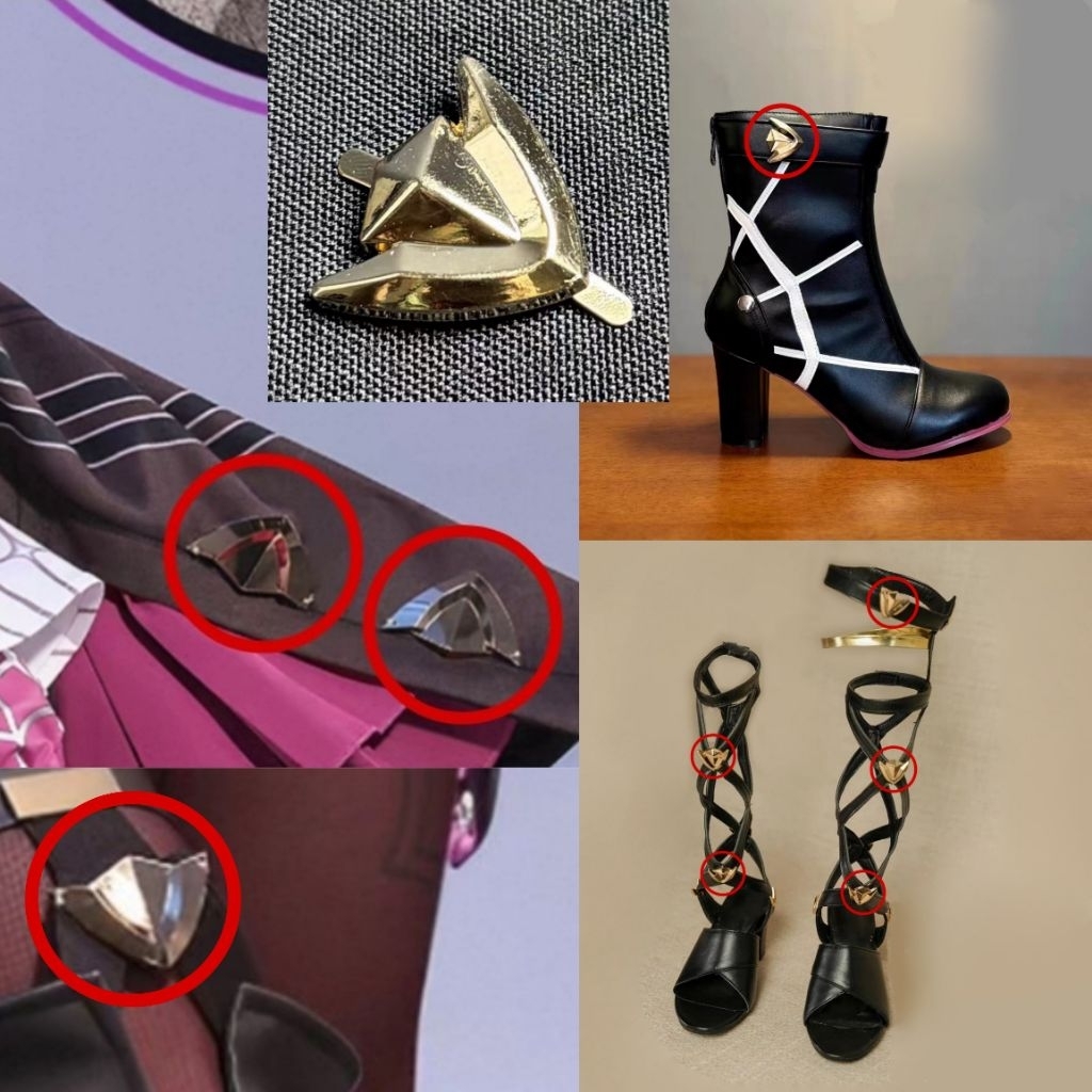 Aksesoris Cosplay Anime/Game GI/HSR, Alnst, karakter Eula, Furina, Citlali, Raiden Shogun, Yae Miko,