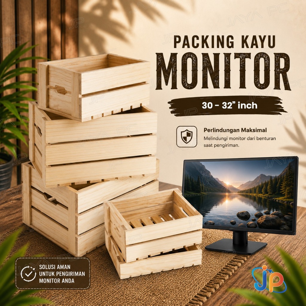 Packing Kayu 30 - 32 Inch Monitor
