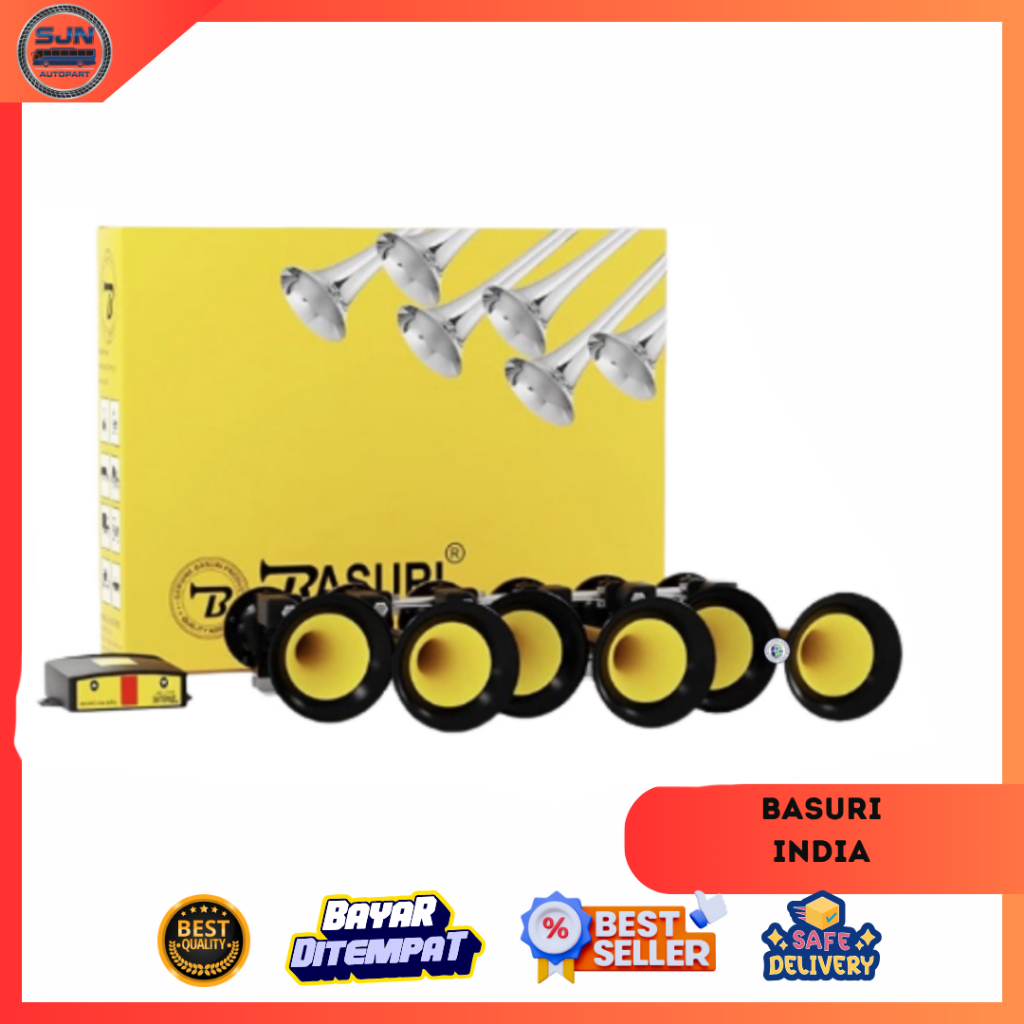 Klakson Basuri Original India 12V - 24V/Basuri India