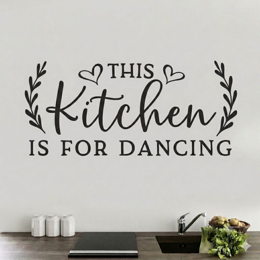 Stiker Dinding Dapur Minimalis - Cutting Sticker Kitchen Quote Dekorasi Interior Dapur Rumah