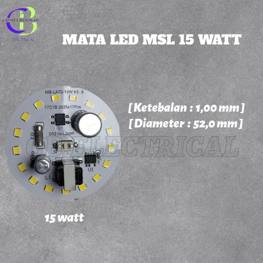mata LED AC 15watt msl