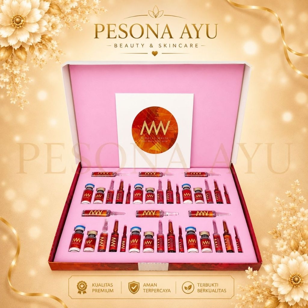 miracle white dazzling miracle white merah box