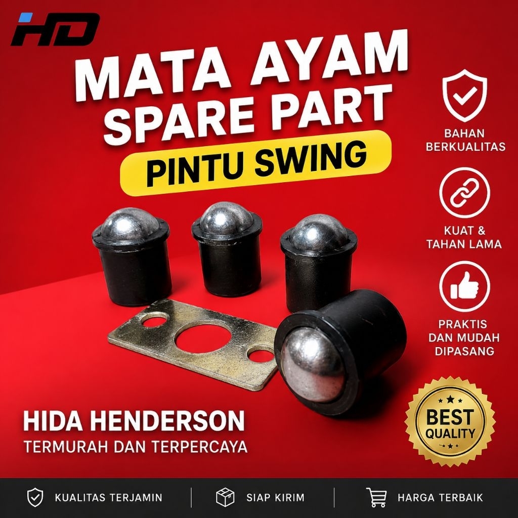 (VIRAAL)16mm mata ayam Tanam Pelor Ball Catch Kunci Penahan Pintu||Kunci Penahan Lemari