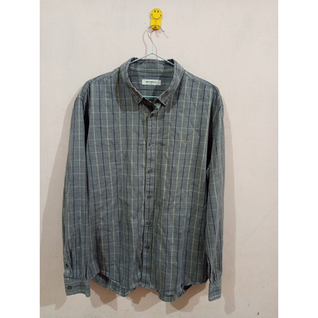 Kemeja Kotak-kotak Bean Pole