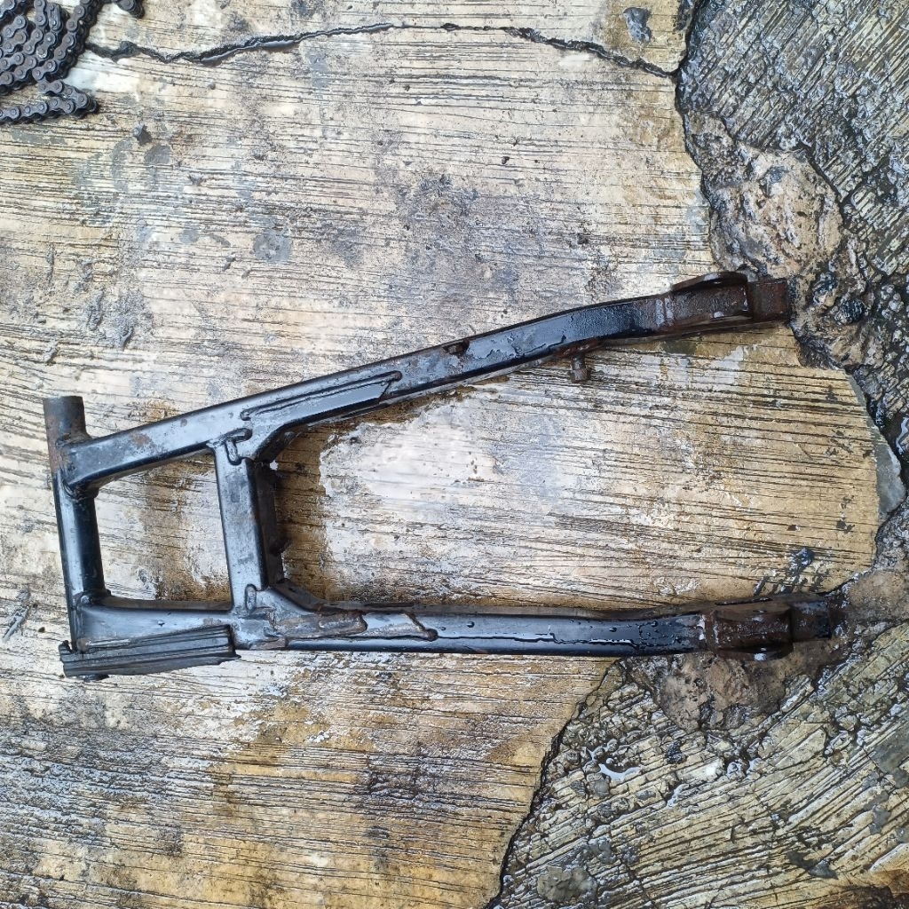 Swing arm scorpio dudukan double shok