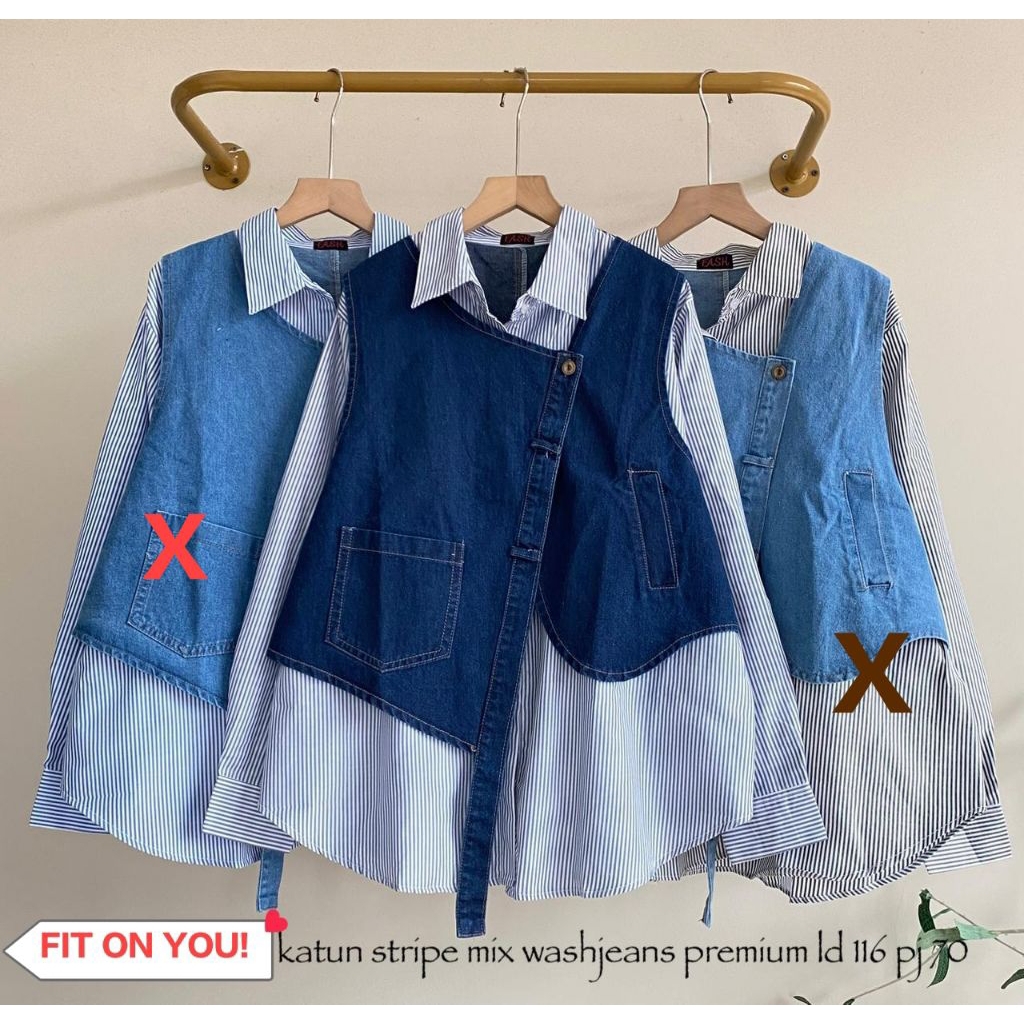 2 in 1 vest blouse