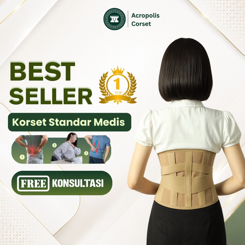 Korset nyeri pinggang / Sakit Pinggang / Hnp /  LBP / Korset Kesehatan Ortopedi