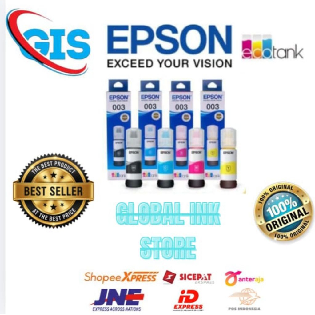 TINTA EPSON 003 ORIGINAL 1 SET L1110/L3110/L3150/L5190