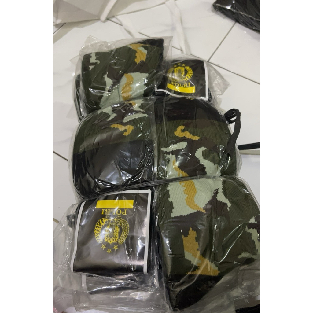 kaos kaki loreng jatah Brimob Polri TNI loreng ormas