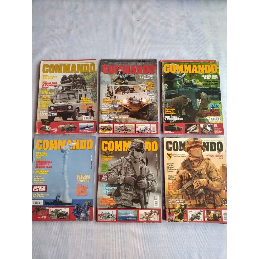 Buku Majalah COMMANDO; MORTAL FIRE SUPPORT, MK318 SAME ROUND-LETHAL, BRIMOB POLRI Bukan, POW BLACK K