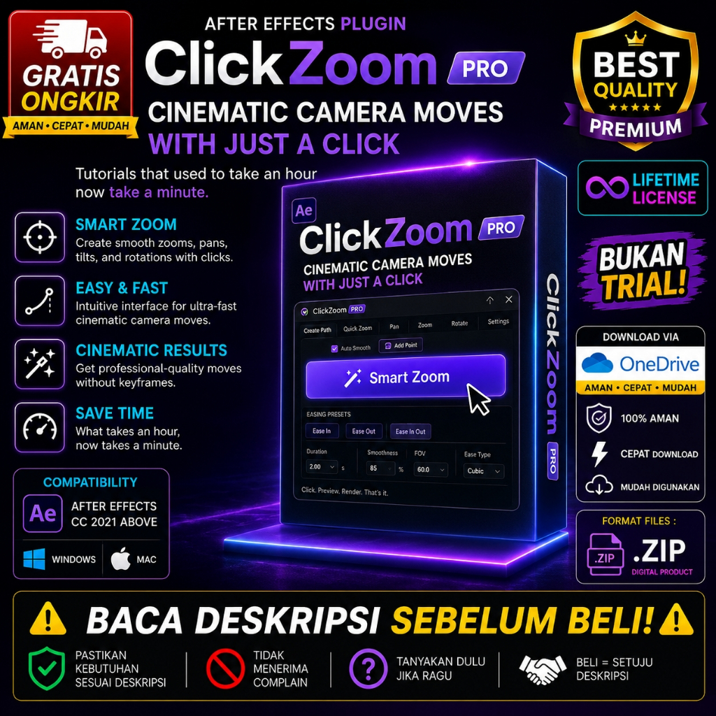 After Effects Plugin - ClickZoom Pro v3.1 - WIN MAC - 040626