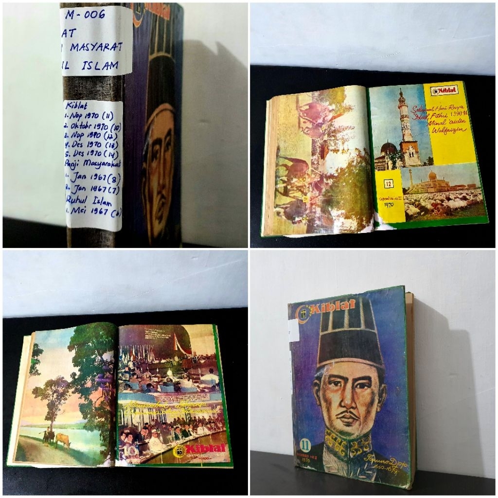 Bundle Majalah Langka "Kiblat" (Oktober-Desember 1970) dan "Pandji Masyarakat" (Jan - Mei 1967)/ Vin