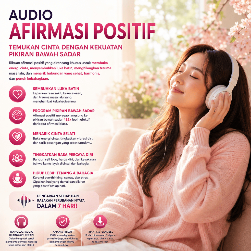 Temukan Cinta dengan Kekuatan Pikiran Bawah Sadar - Audio Afirmasi Positif Terapi Otak Bawah Sadar