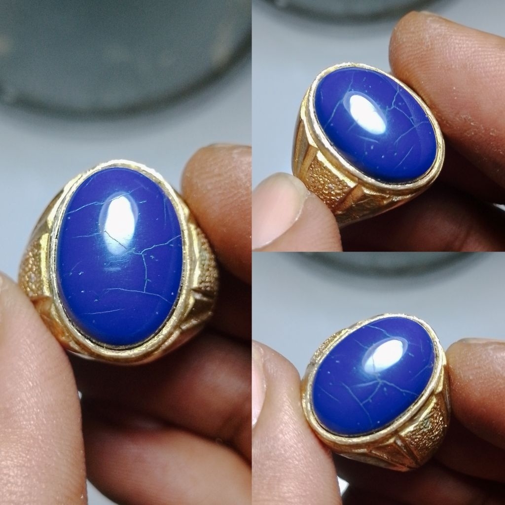 Batu cincin lapis lazuli Vv66