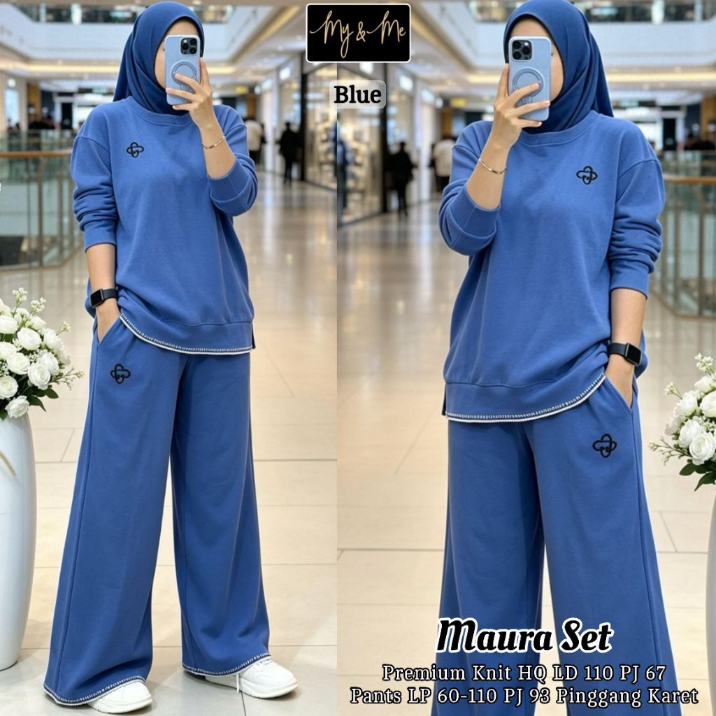 MAURA SET WANITA/SET BAJU JOGING WANITA ADEM MELAR