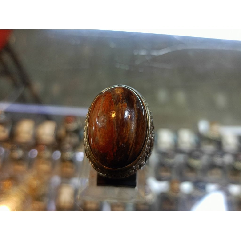 Cincin Fosil kelor (natural)