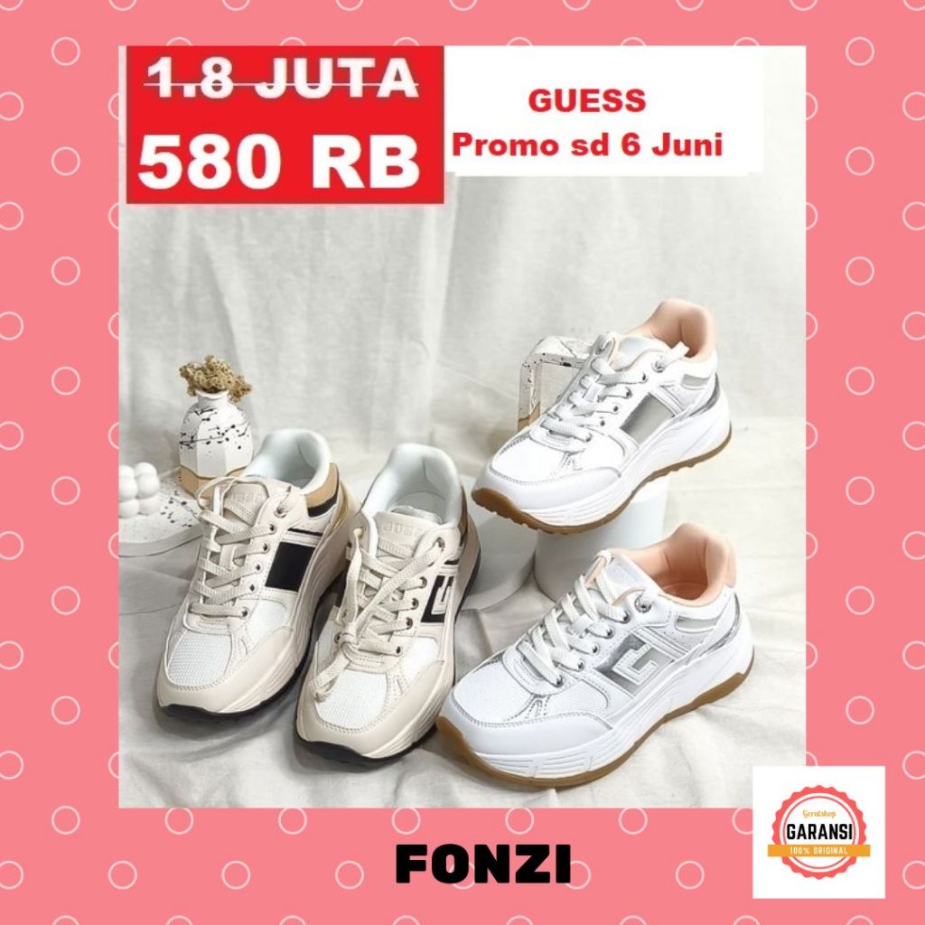 Sepatu sneakers wanita seri  FONZI Guess 100% original store