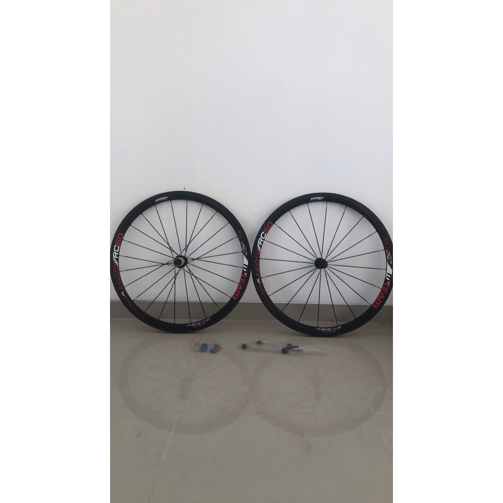 Wheelset Mosso 700 C Rim Brake Carbon RC60 Tubeless Ready