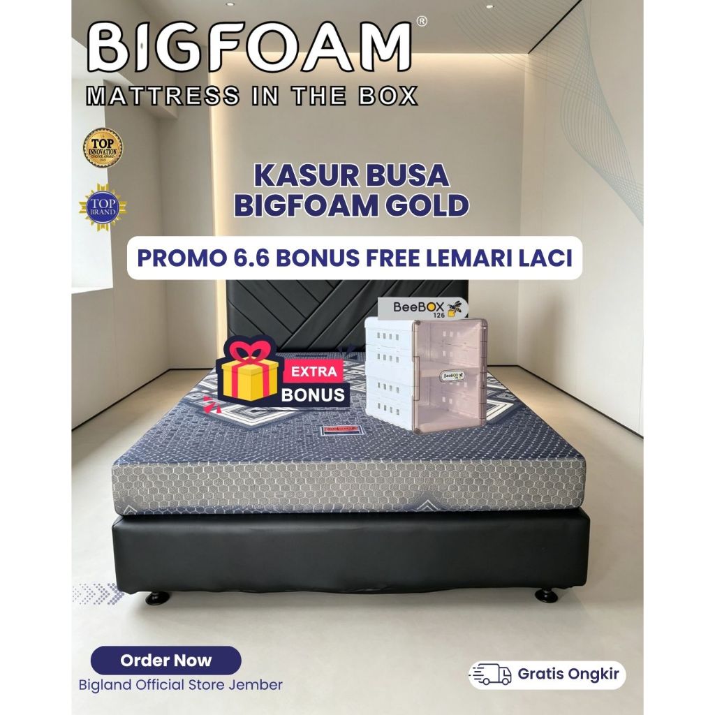 PROMO 6.6 BUY 1 GET 1 Kasur Busa Spons Gold Premium - Kasur Busa BIGFOAM GOLD Quilting Premium (Bigl