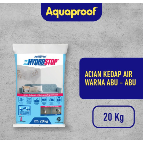 HYDROSTOP SEMEN ACIAN KEDAP AIR AQUAPROOF 20KG(SAK)/KHUSUS INSTAN