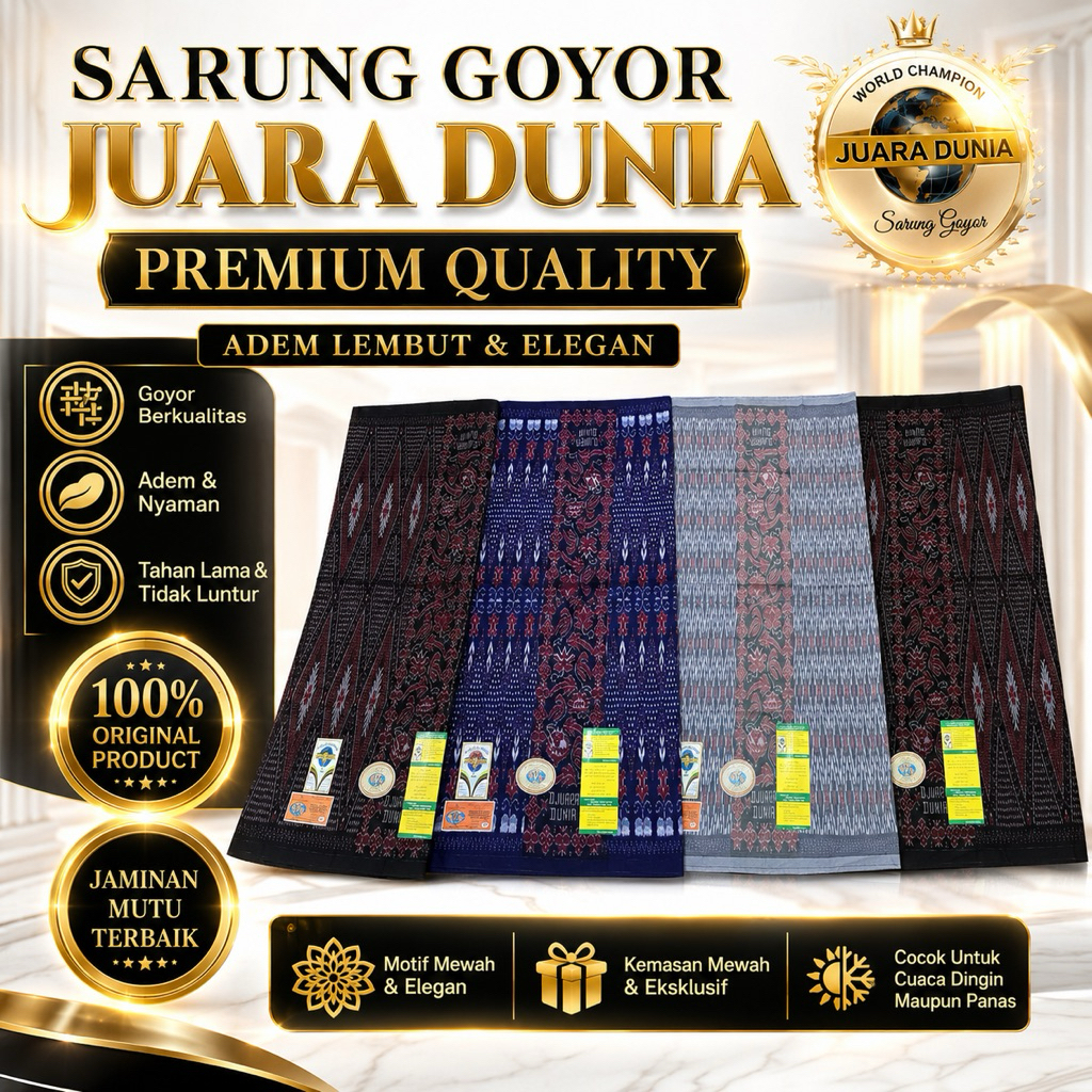 SARUNG TENUN JUARA DUNIA BOTOL TERBANG