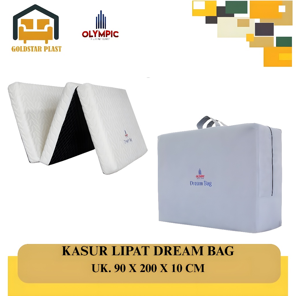 Kasur Busa Lipat Olympic/Kasur Piknik/Kasur Lantai/Dream Bag Olympic