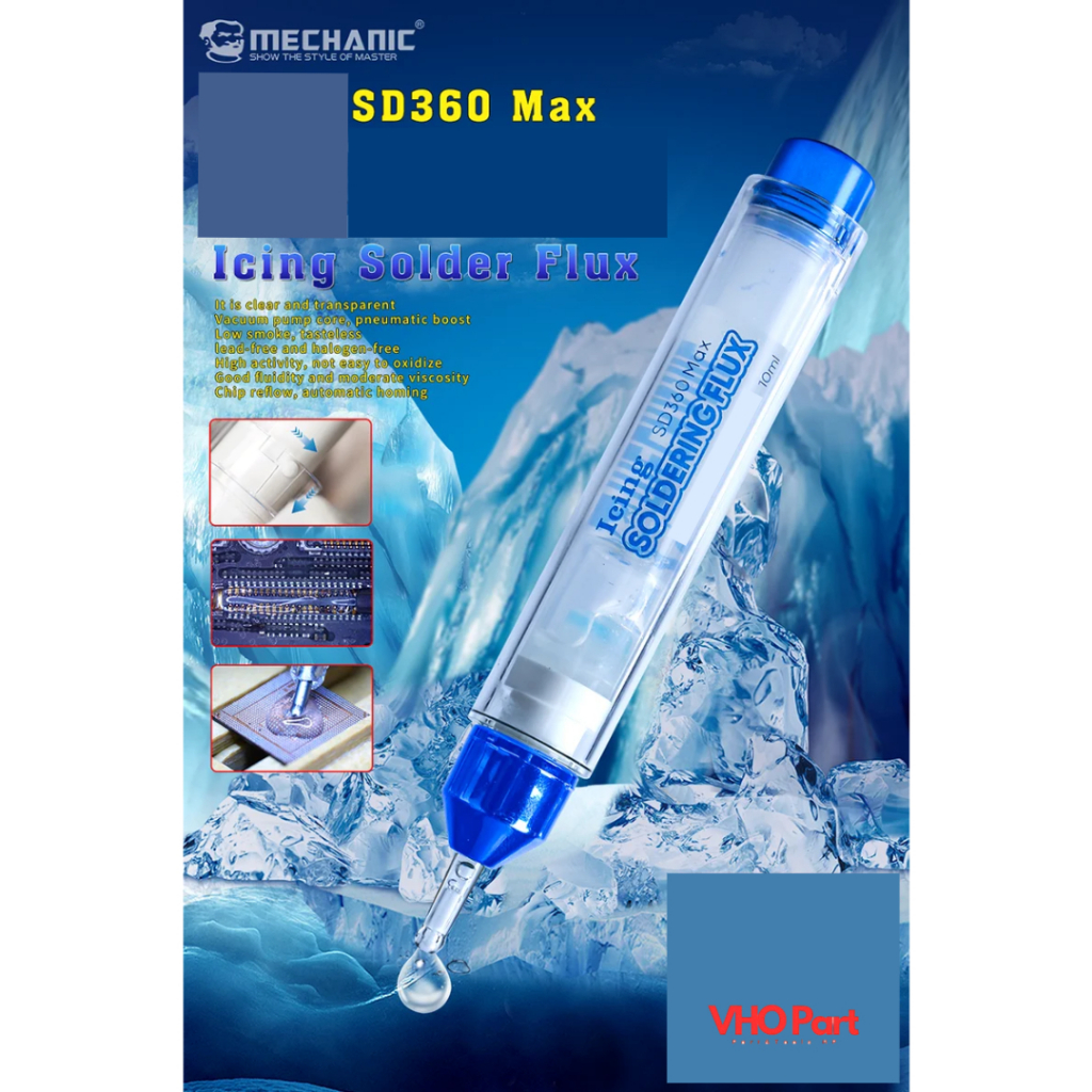 MECHANIC SD360 MAX 10 ML - ICING SOLDERING FLUX LOW SMOKE