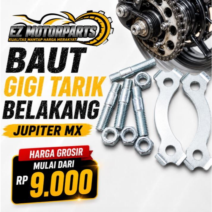 BAUT GEAR GIR BELAKANG SET  JUPITER MX LAMA ( BAUT TANAM)