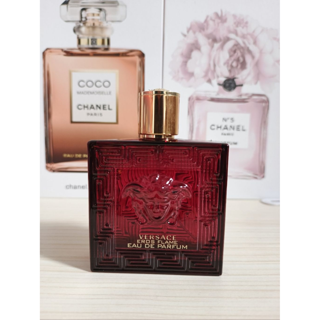 Botol Parfum Kosong Versace Eros Flame Tester (No Box) 100 mL EDP Bonus Vial Parfum Random