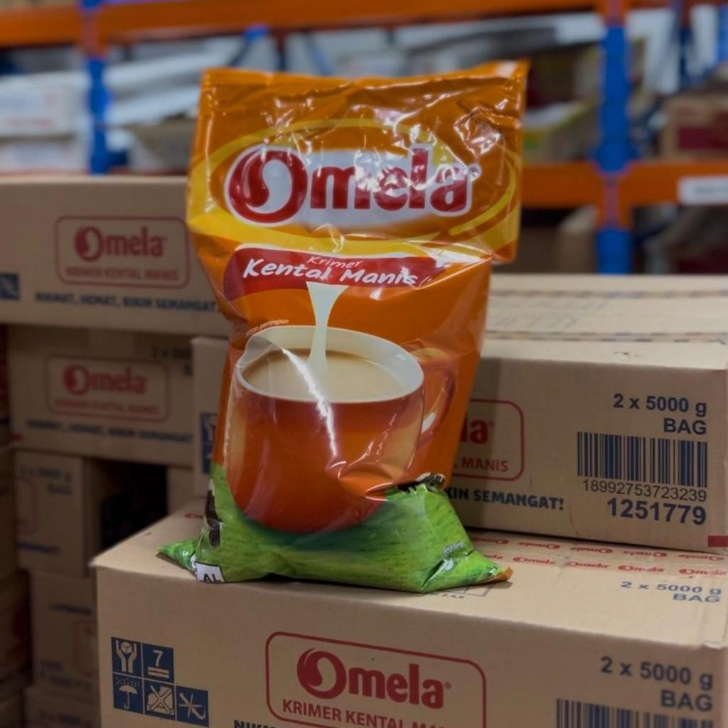 CUCI GUDANG Susu Kental Manis Omela 5000g isi 1 PCS / 1 Dus (isi 2pcs) – SKM Omela Besar 5kg –Omela 