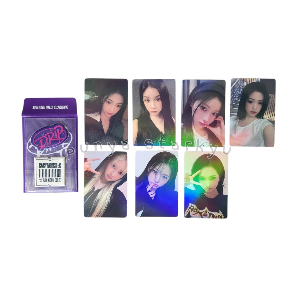 [OFFICIAL PO BENEFIT] BABYMONSTER - DRIP (YG TAG ALBUM Ver.) PHOTOCARD ONLY