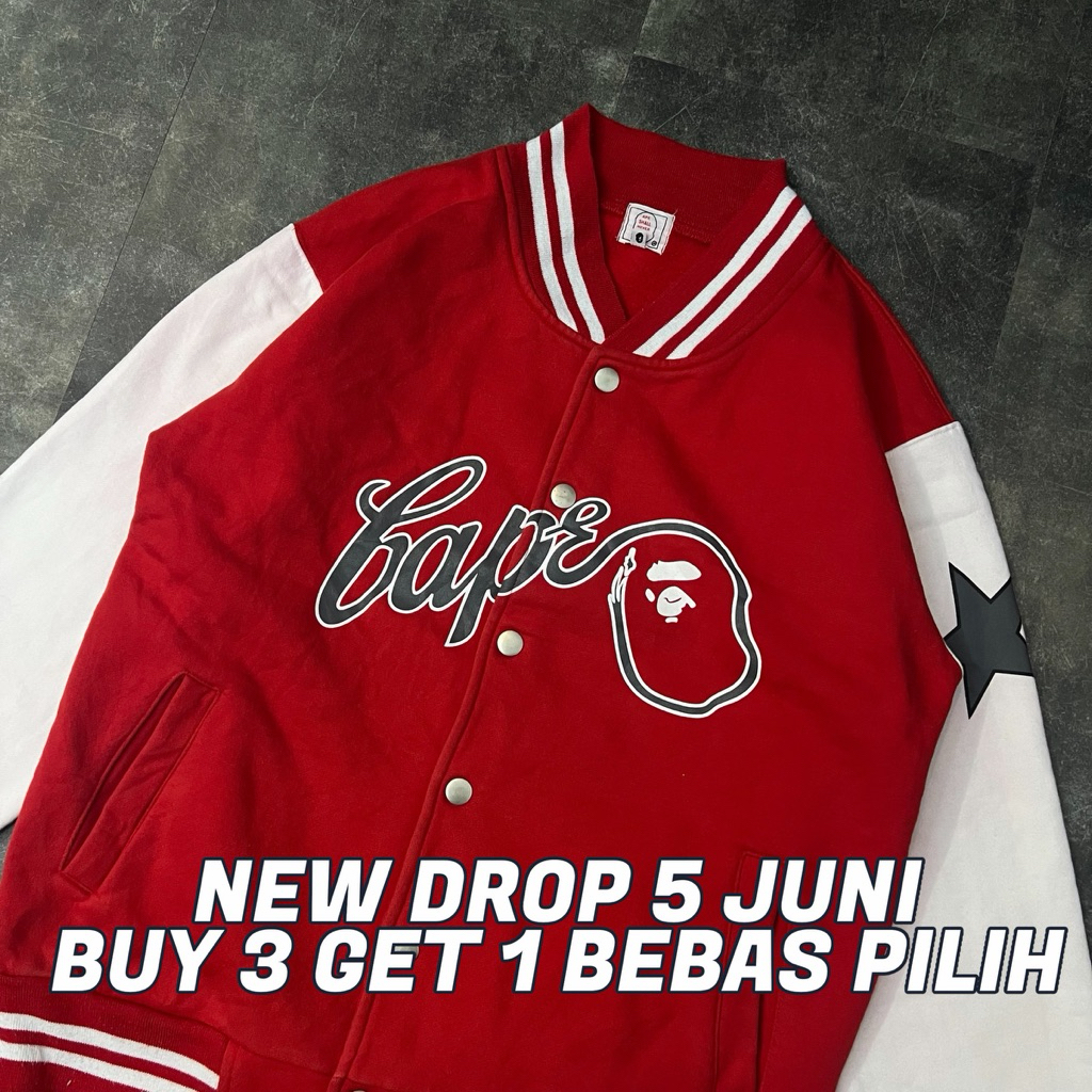 Jaket Vintage, Puffer, Brand, Corduroy, Harrington, Windbreaker, Tracktop, Sherpa, Work Jacket (GRAT